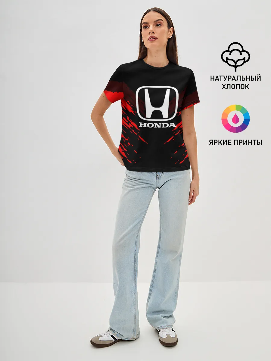 Женская базовая футболка / HONDA SPORT COLLECTION