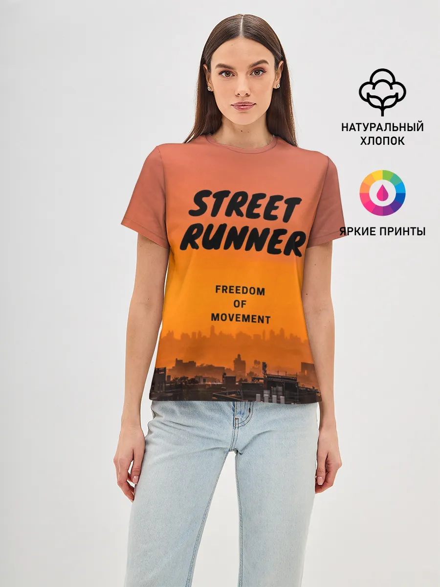 Женская базовая футболка / Street runner