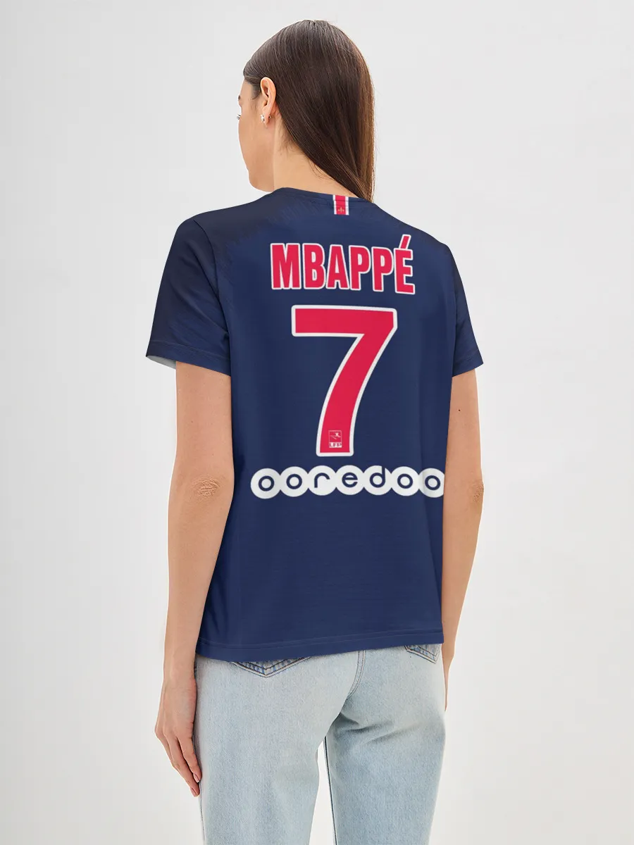 Женская базовая футболка / Mbappe home 18-19