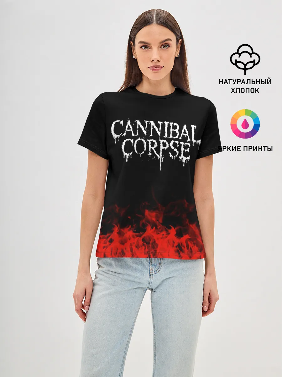 Женская базовая футболка / Cannibal Corpse