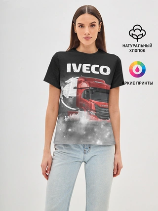 Женская базовая футболка / Iveco truck