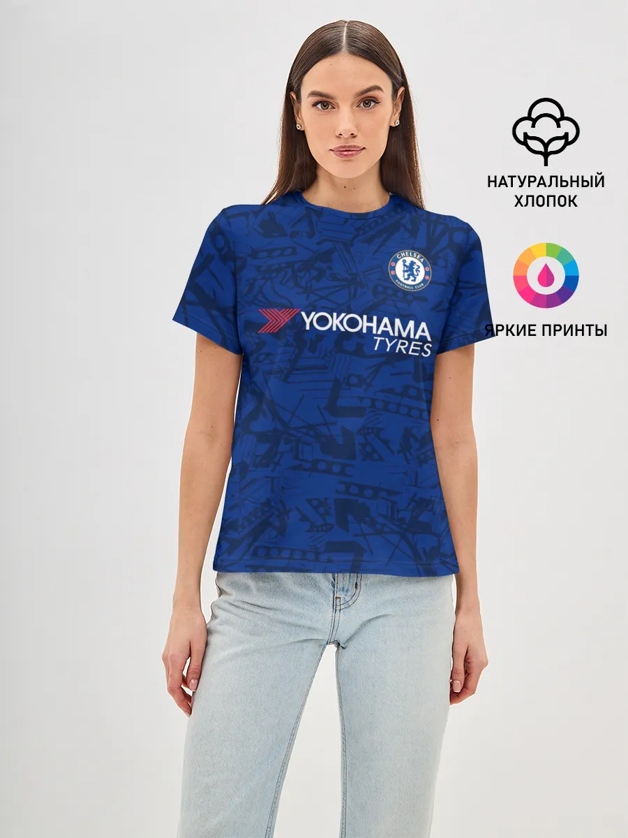 Женская базовая футболка / Chelsea home 19-20