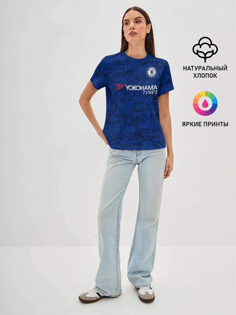 Женская базовая футболка / Chelsea home 19-20