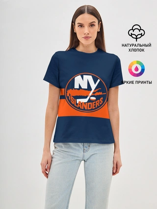 Женская базовая футболка / NY ISLANDERS NHL