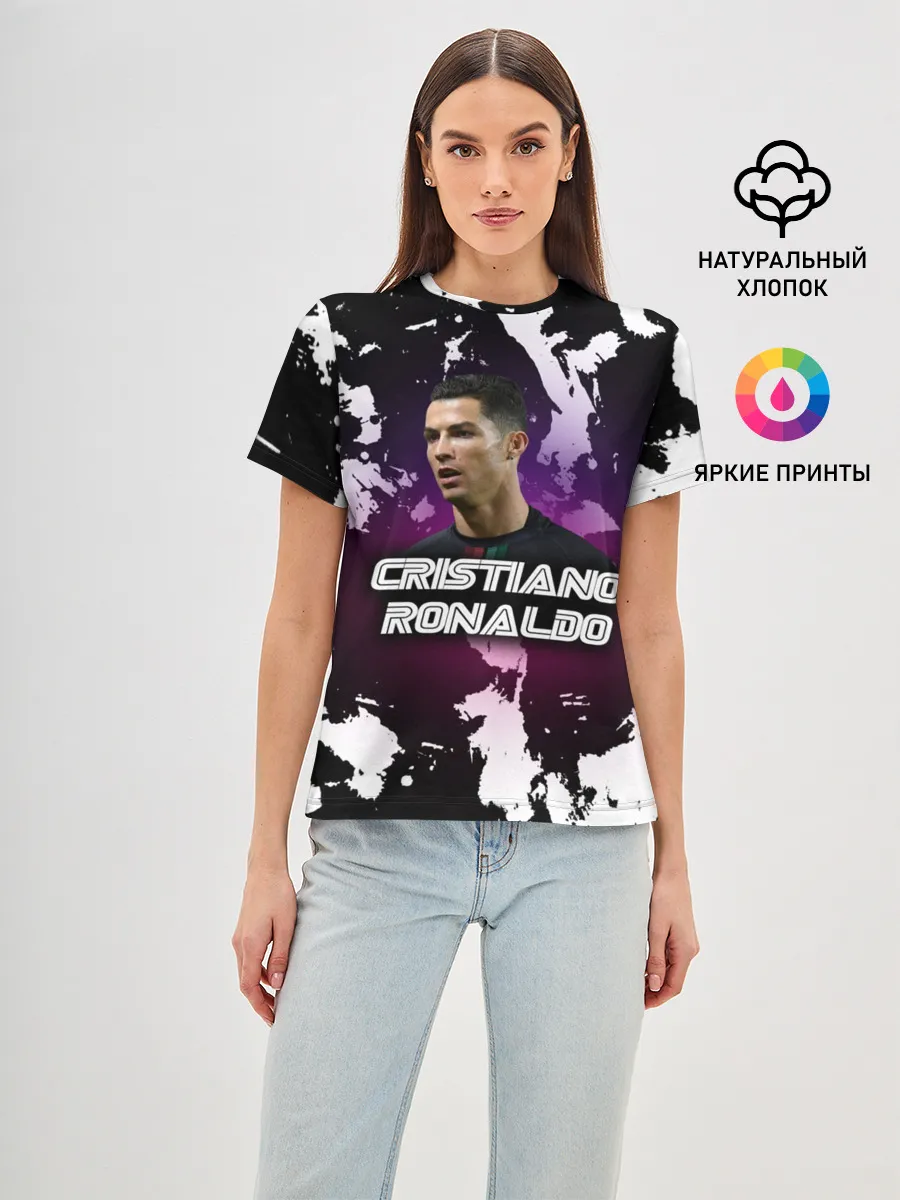 Женская базовая футболка / Cristiano Ronaldo