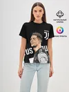 Женская базовая футболка / КРИШТИАНУ РОНАЛДУ / JUVENTUS