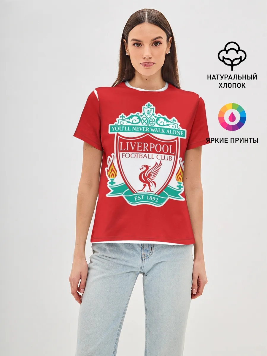 Женская базовая футболка / F.C. LIVERPOOL