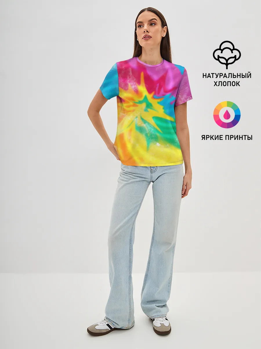 Женская базовая футболка / Tie-Dye