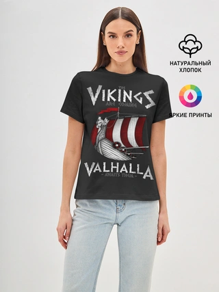 Женская базовая футболка / Vikings Valhalla