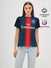 Женская базовая футболка / PSG Форма Новая Home 18/19