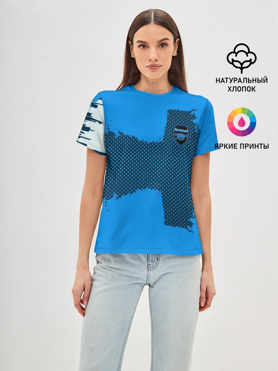 Женская базовая футболка / ARSENAL SPORT BLUE