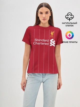 Женская базовая футболка / Liverpool home 19-20