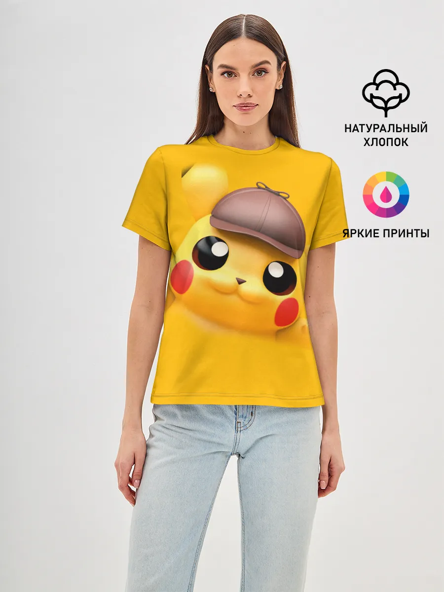 Женская базовая футболка / Pikachu Pika Pika