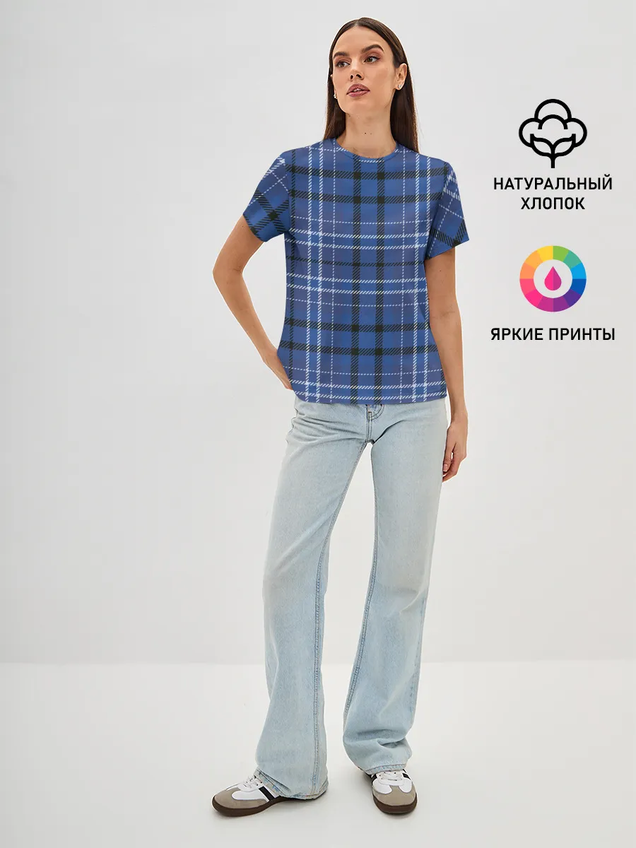 Женская базовая футболка / Шотландка | Tartan