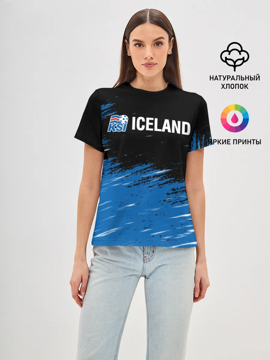 Женская базовая футболка / KSI ICELAND.