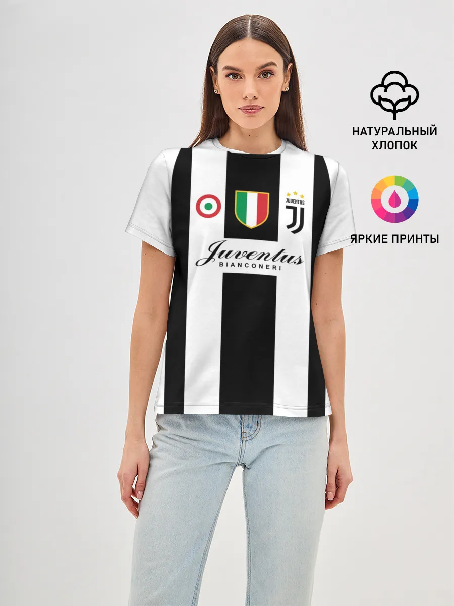 Женская базовая футболка / JUVENTUS BIANCONERI