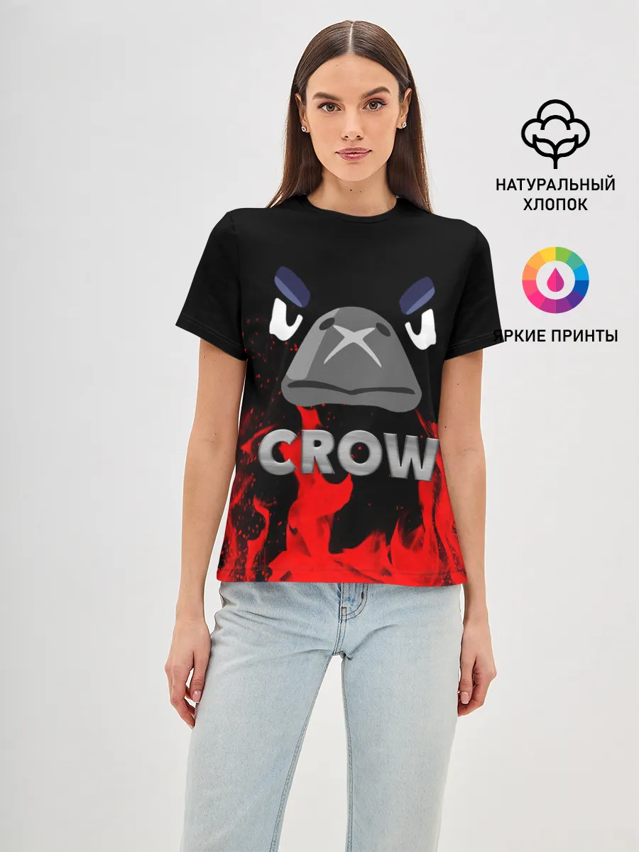 Женская базовая футболка / Brawl Stars CROW