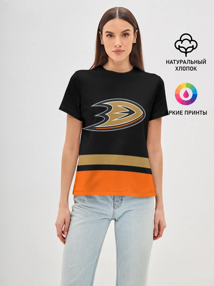 Женская базовая футболка / Anaheim Ducks | Анахайм Дакс