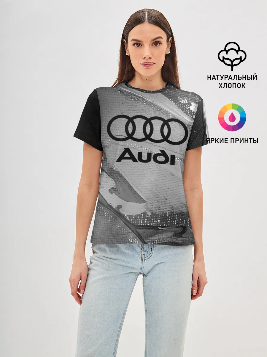 Женская базовая футболка / AUDI / АУДИ