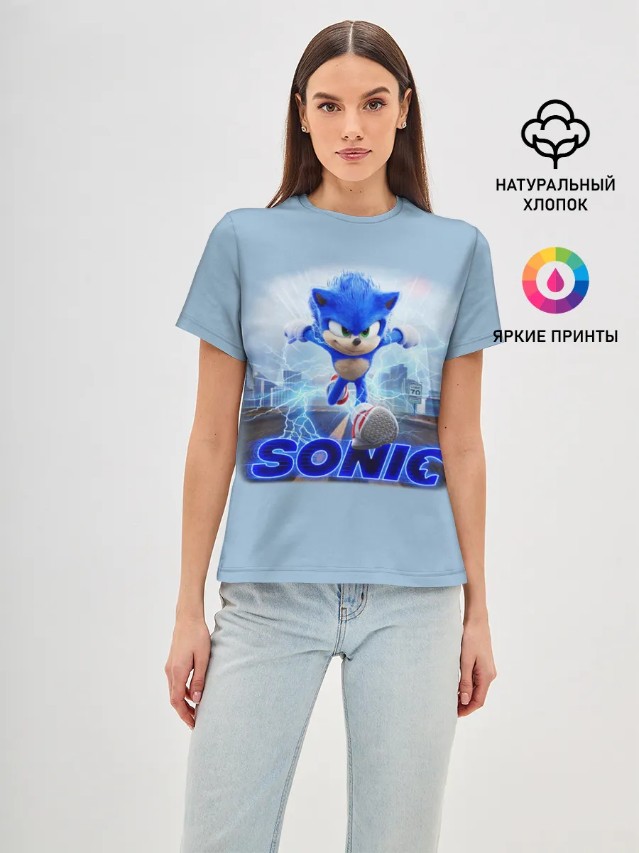 Женская базовая футболка / SONIC