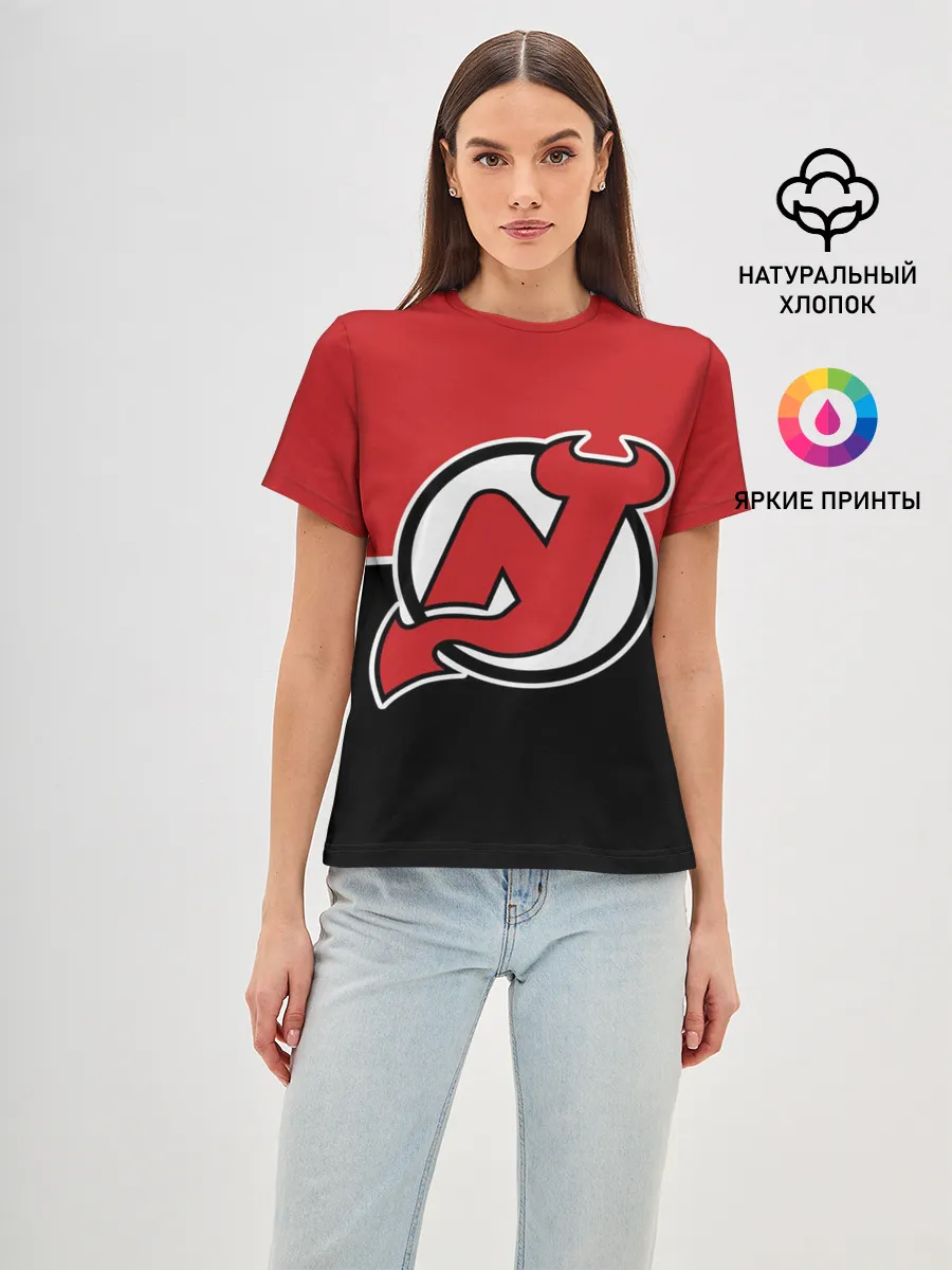 Женская базовая футболка / New Jersey Devils