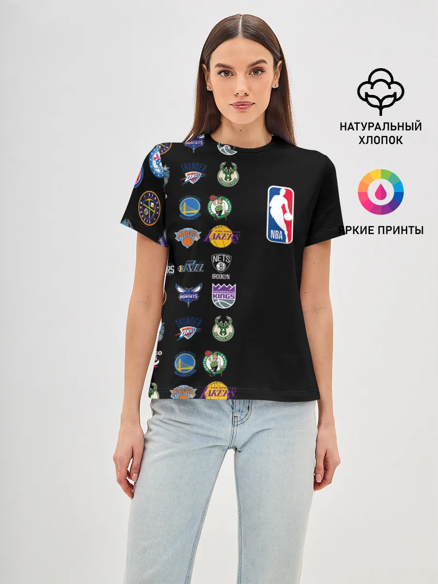 Женская базовая футболка / NBA (Team Logos 2)