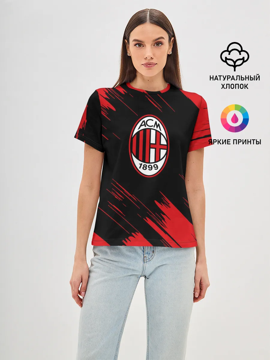 Женская базовая футболка / AC MILAN.