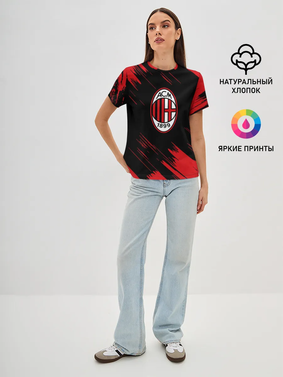 Женская базовая футболка / AC MILAN.