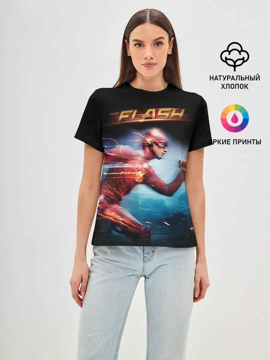 Женская базовая футболка / The Flash