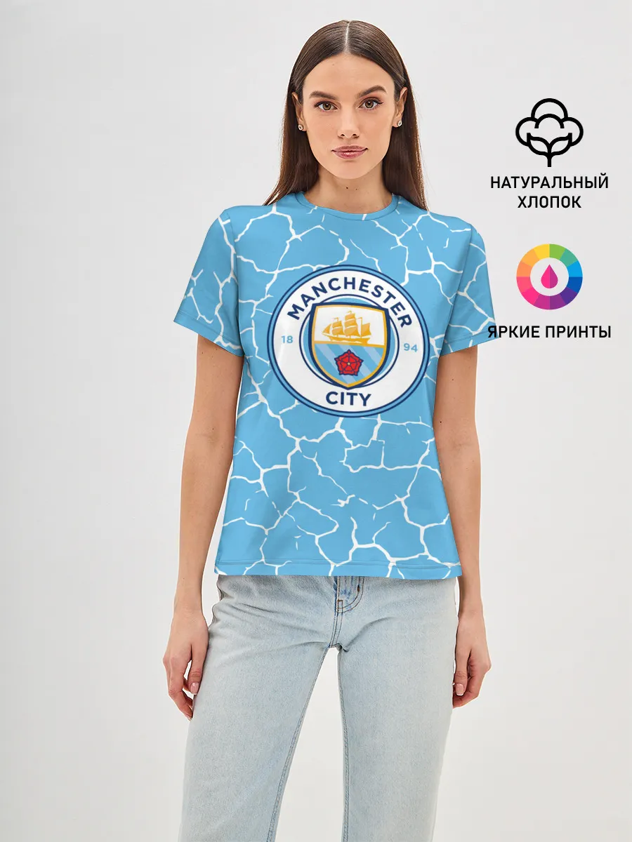 Женская базовая футболка / MANCHESTER CITY.