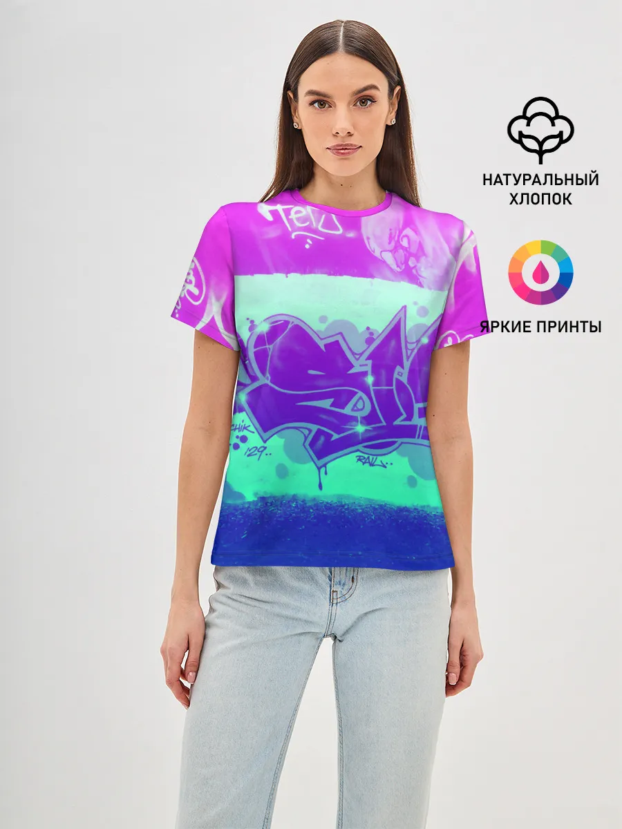 Женская базовая футболка / color neon collection