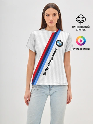 Женская базовая футболка / BMW MOTORSPORT CARBON | БМВ