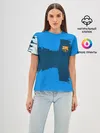 Женская базовая футболка / BARCELONA SPORT BLUE