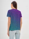 Женская базовая футболка / Checkerboard gradient