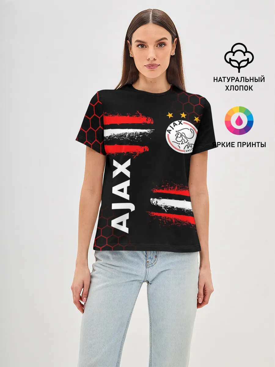 Женская базовая футболка / FC AJAX AMSTERDAM / ФК АЯКС