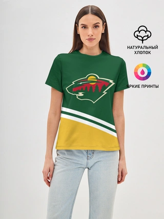 Женская базовая футболка / Minnesota Wild NHL