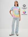 Женская базовая футболка / Pastel Tie Dye