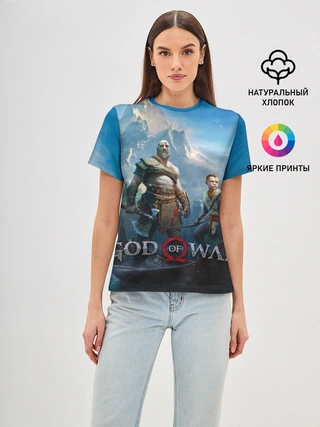 Женская базовая футболка / God of War