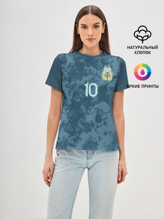 Женская базовая футболка / Messi away Copa America 2020