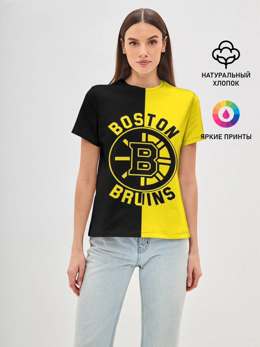 Женская базовая футболка / Boston Bruins, Бостон Брюинз