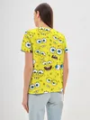 Женская базовая футболка / Губка Боб / SpongeBob pattern