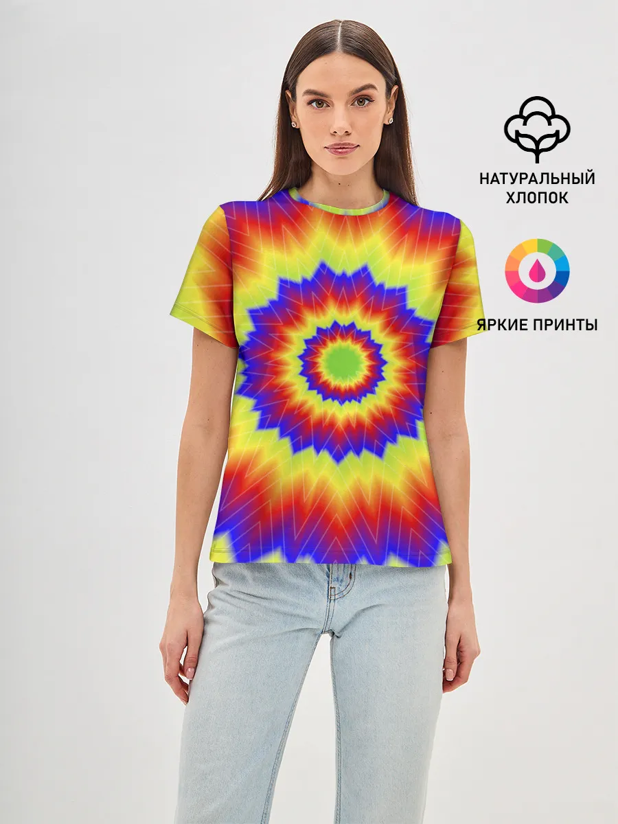 Женская базовая футболка / Tie-Dye