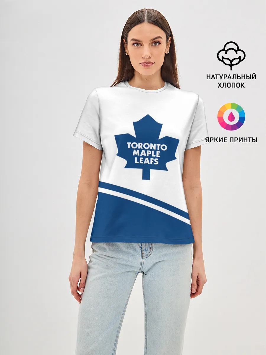 Женская базовая футболка / Toronto Maple Leafs | Торонто Мейпл Лифс