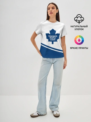 Женская базовая футболка / Toronto Maple Leafs | Торонто Мейпл Лифс