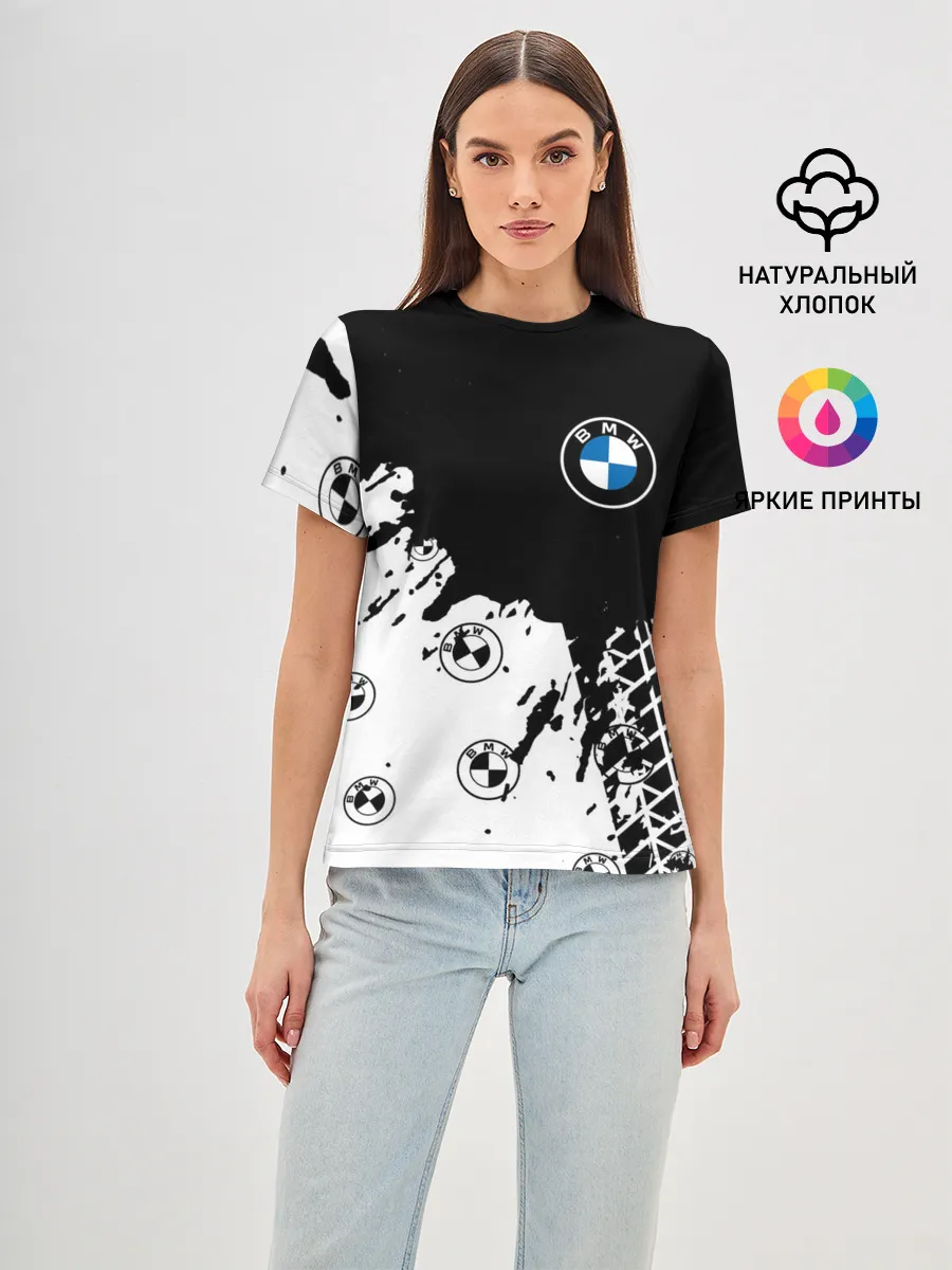 Женская базовая футболка / BMW / БМВ