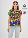 Женская базовая футболка / TIE-DYE COLOR