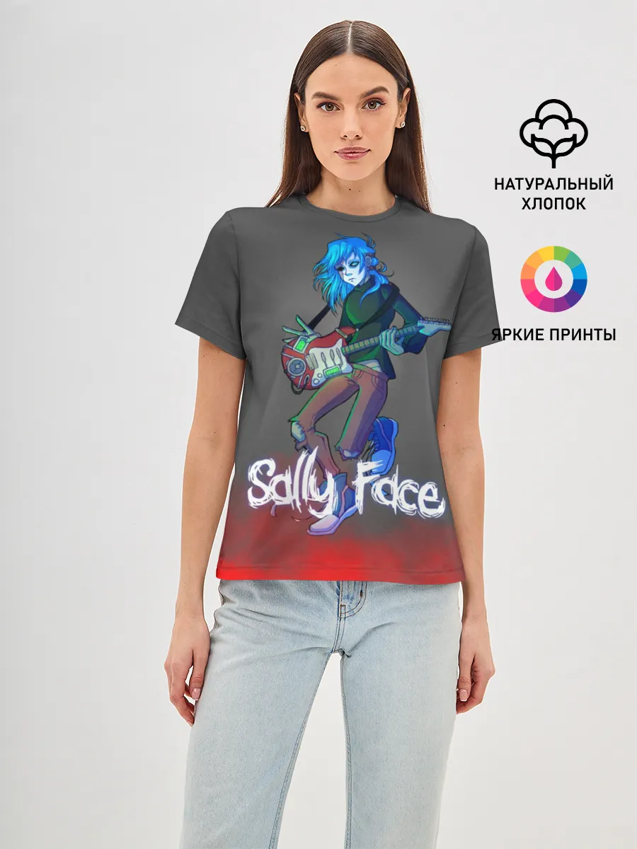 Женская базовая футболка / Sally Face (8)