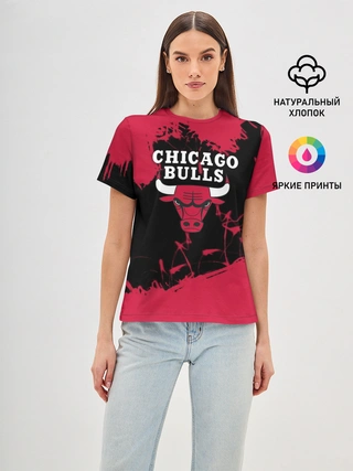 Женская базовая футболка / CHICAGO BULLS