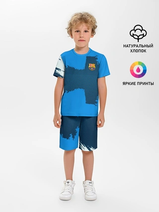 Детская пижама с шортами / BARCELONA SPORT BLUE