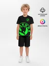 Детская пижама с шортами / SKODA GREEN LOGO BLACK STYLE